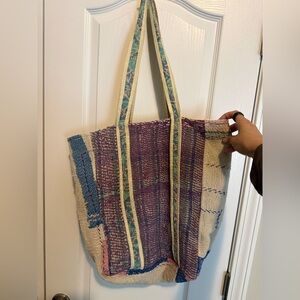 Large Kantha Tote Bag